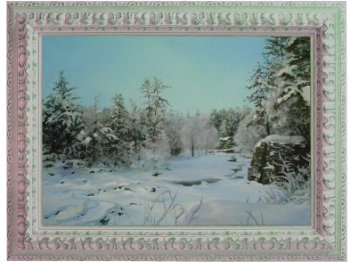 Картина "Зимний лес" - Центр Декоративных Покрытий