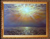 34 картина маслом море солнце сквозь облака художник Салават Гильманшин