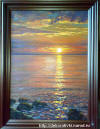 45 картина маслом морской закат художник Салават Гильманшин