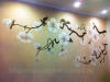 50 объемные цветы из декоративной штукатурки на стене художник Салават Гильманшин
