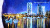 53 картина на стене выполненная акриловыми красками ночной мегаполис художник Салават Гильманшин