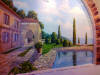57 фрагмент панорамной картины в нише акриловыми красками художник Салават Гильманшин